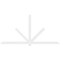 Ekena Millwork Kennewick Architectural Grade PVC Gable Bracket, 108"W x 54"H x 2"D x 4"F, 12/12 Pitch GBP108X54X0204KEN00 - alternate 2